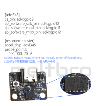 ADXL345 Input Shaper Tools USB C Beschleunigung für Klipper Voron 2.4 Trident V01 V02